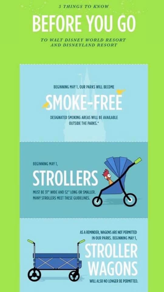 new disney stroller requirements