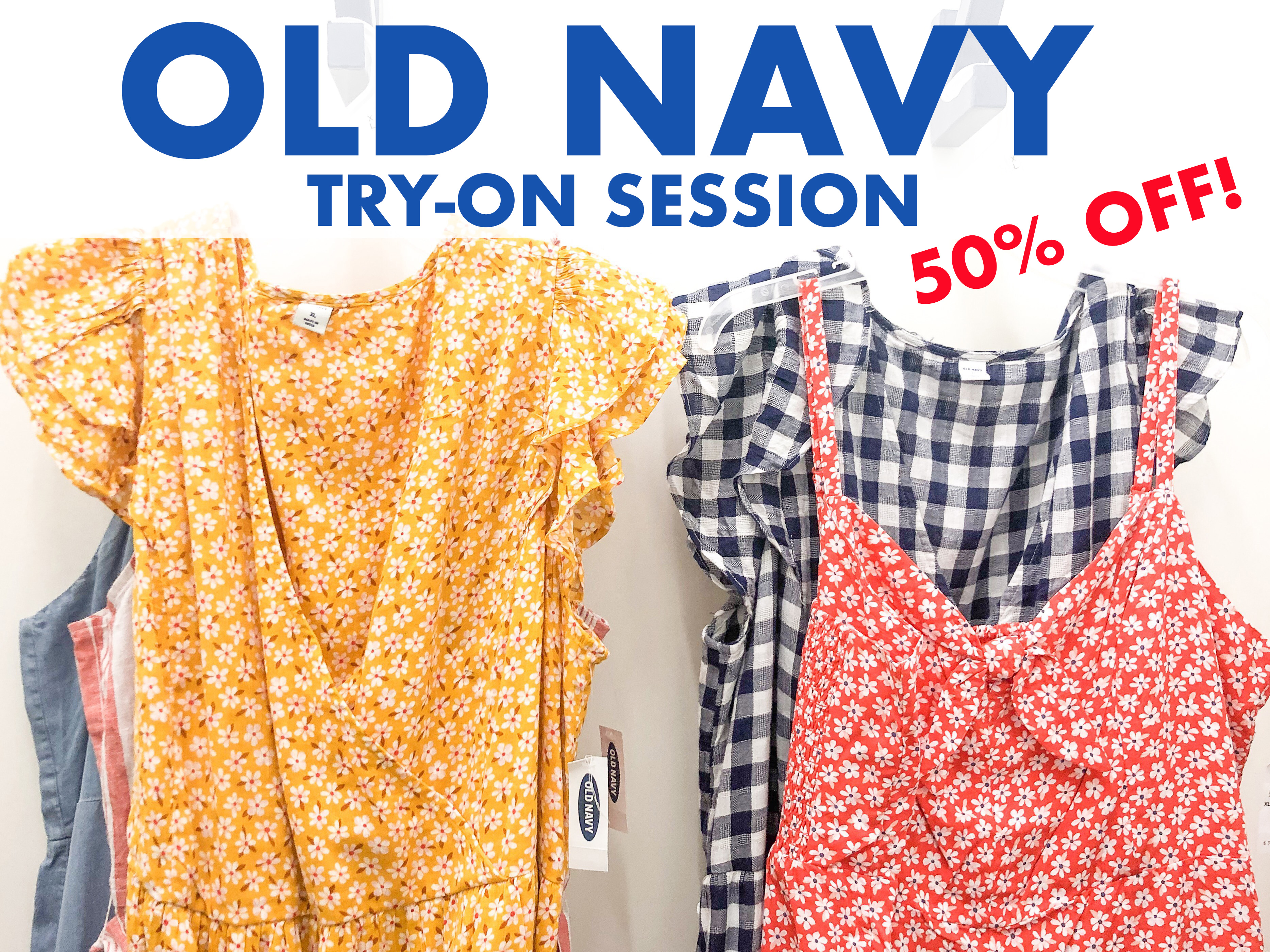 old navy try on session header